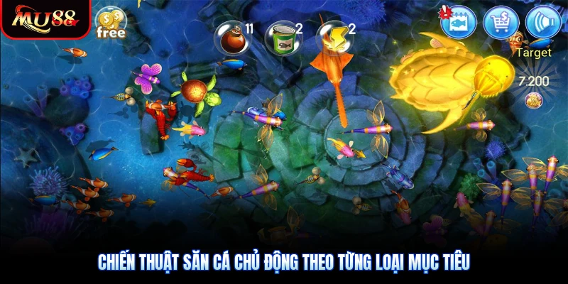 Chiến thuật săn cá chủ động theo từng loại mục tiêu